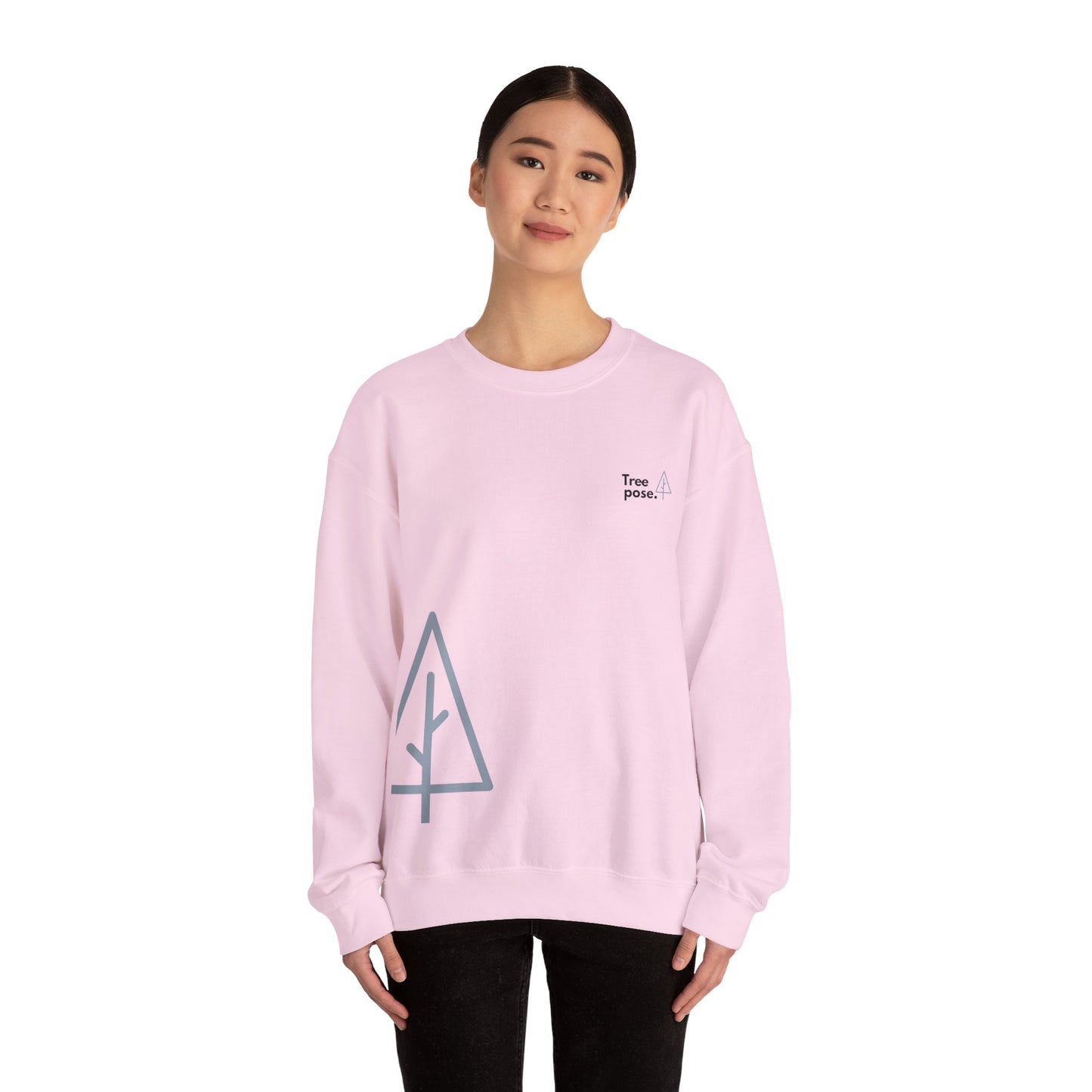Heavy Blend™ Tree Pose 'Tree' Crewneck Sweatshirt