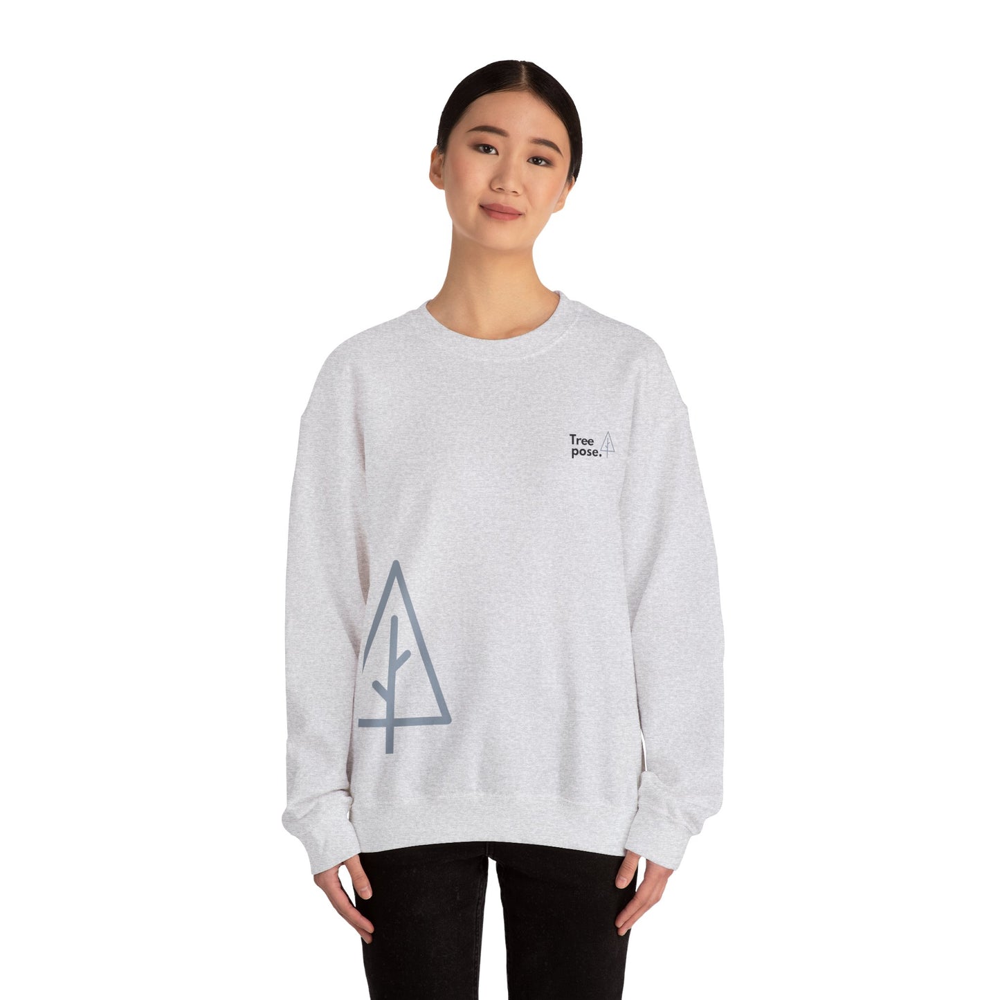 Heavy Blend™ Tree Pose 'Tree' Crewneck Sweatshirt