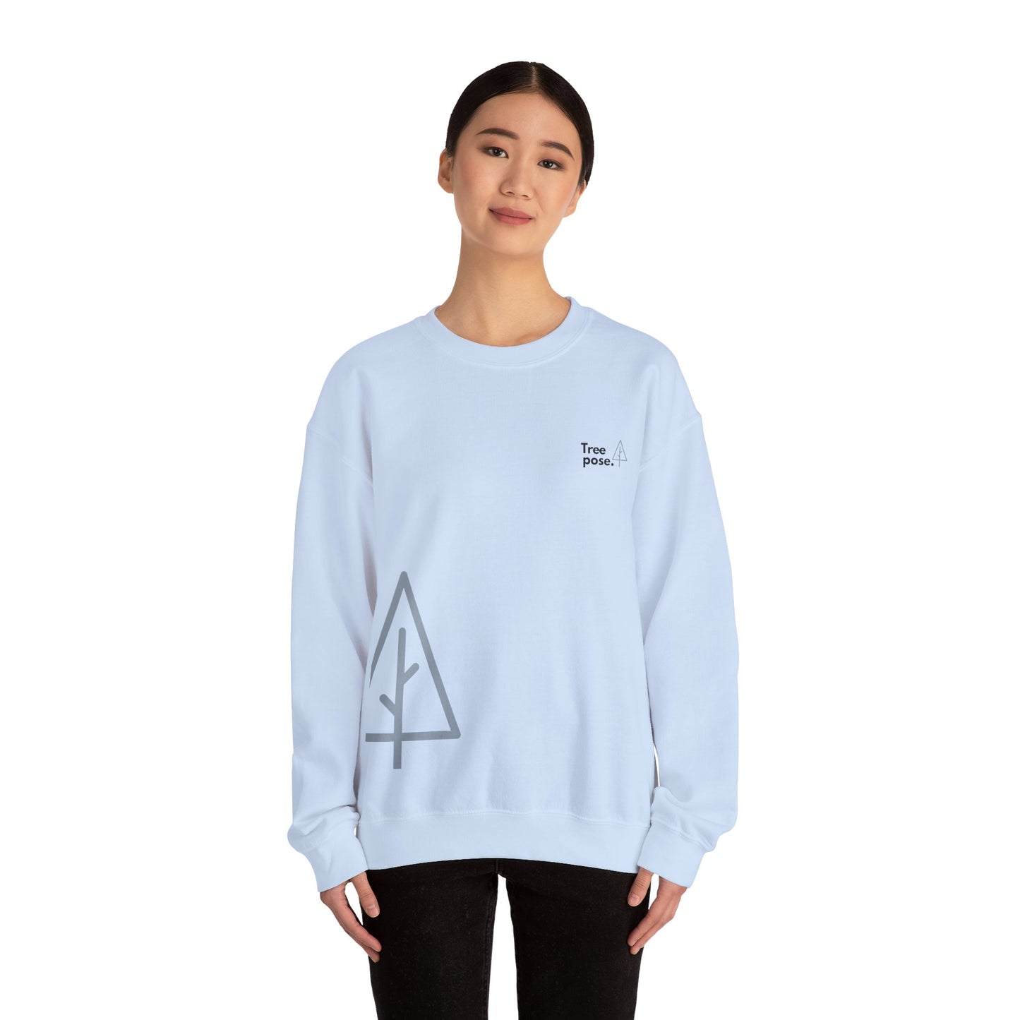 Heavy Blend™ Tree Pose 'Tree' Crewneck Sweatshirt
