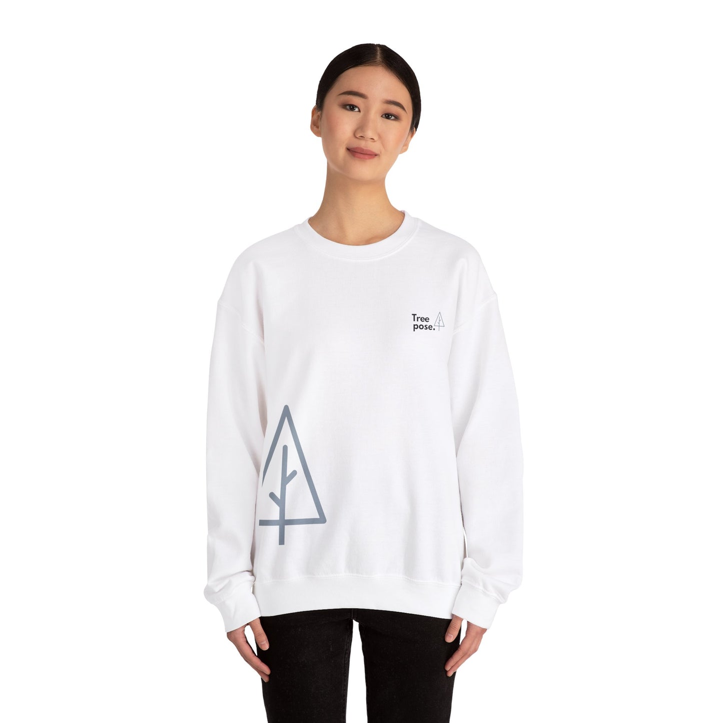 Heavy Blend™ Tree Pose 'Tree' Crewneck Sweatshirt